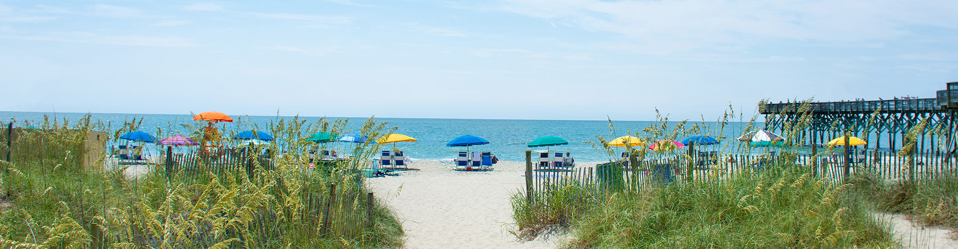 Oceanfront Beach Chairs and Umbrellas